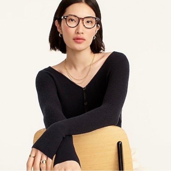 J. Crew Blue Light Tortoise Reading Glasses - Picture 5 of 7